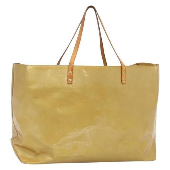 LOUIS VUITTON Monogram Vernis Reade GM Tote Bag Beige M91140 - Picture 1 of 12
